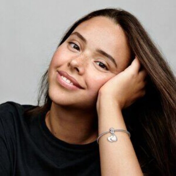 Mother & Son Heart Split Dangle Charm - Picture 5 of 6